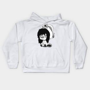 creepypasta unicorn (laughing jill) Kids Hoodie